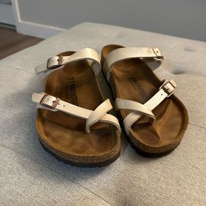 Birkenstock Mayari Birko-Flor Graceful Pearl White